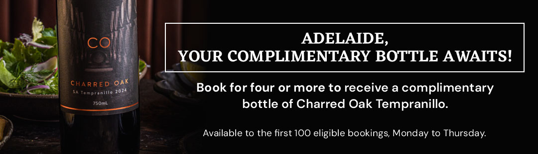 Adelaide complimentary wine offer